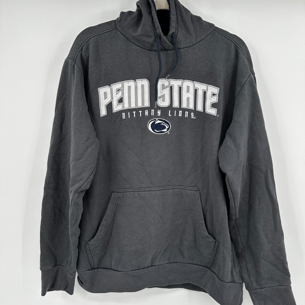 Knights Apparel Penn State Nittany Lions Hoodie Mens‎ Large Grey Pullover NCAA